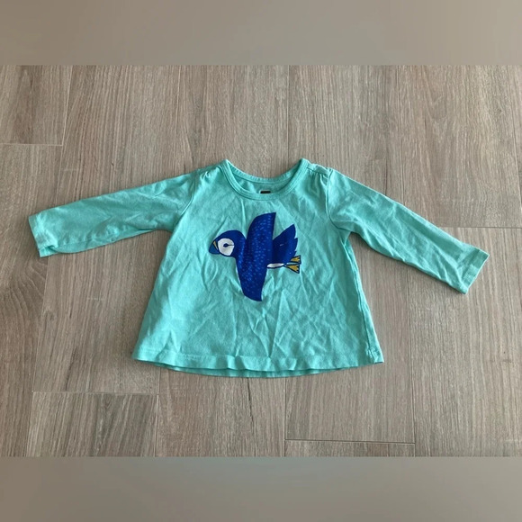 Tea Collection Light Blue Long Sleeve Puffin Shirt - 6-9months - Picture 1 of 7